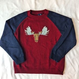 Janie and Jack Moose Knit Sweater